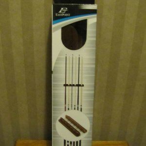 EastPoint Solid Wood Pool Stick Cue Wall Rack